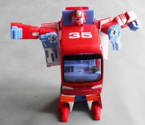Red Transformers Bus Toys